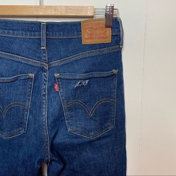 Levis Mile High Super Skinny Jeans Raw Hem 27 - Picture 6 of 9